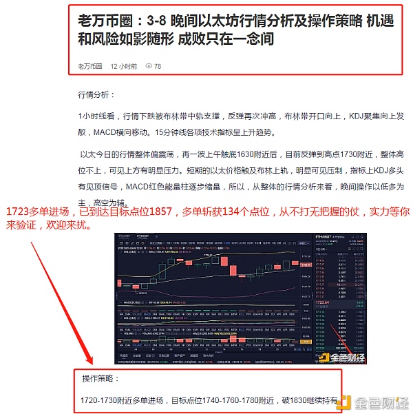 老万币圈：3-9以太坊多单构造斩获134个点位只有利润才是最符合实际的