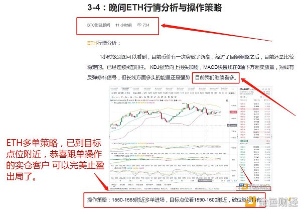 3-5：ETH多单战略恭喜跟单哄骗的币友完美获利35个点