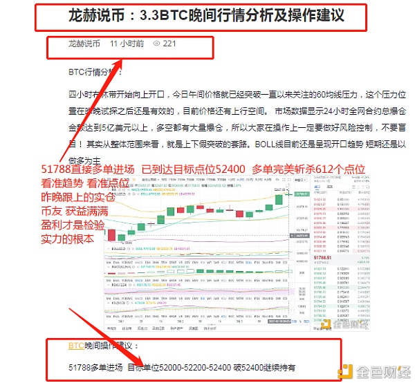 龙赫说币：3.4BTC晚间晚上多单斩杀612个点位盈利才是检修实力的唯一标准