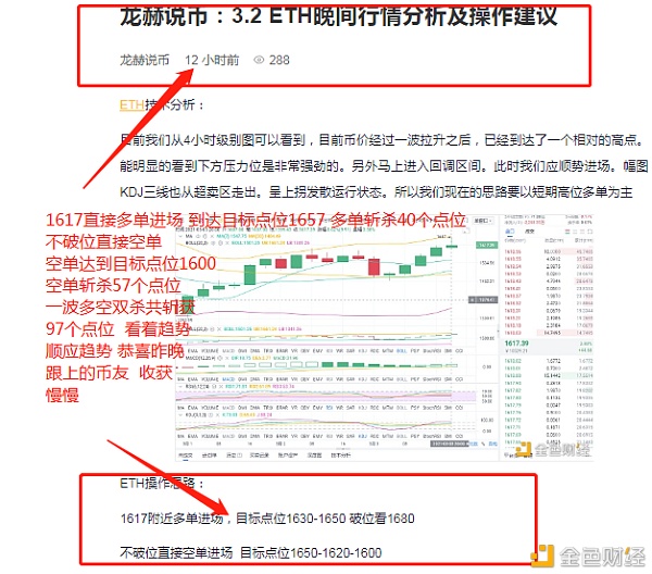 龙赫说币：3.4ETH晚间一波完美多空双杀共斩杀97个点位稳扎稳打稳中求胜盈利才