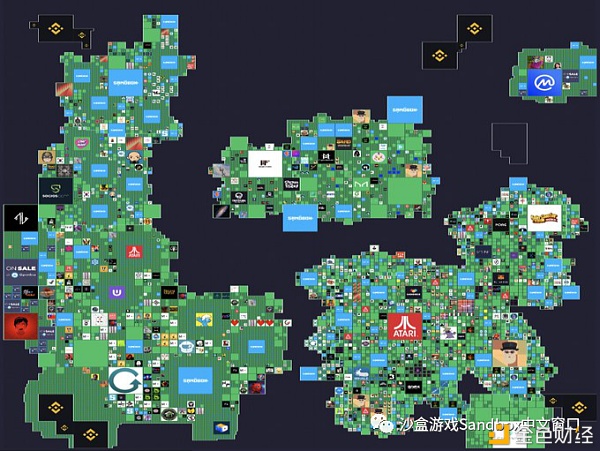 TheSandbox（沙盒）第二波果然地盘售卖60秒内售罄销售总额达1,120,000美金