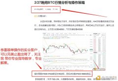 2/27BTC晚间空单计策完美赢利789个点人生贵在动作迟疑