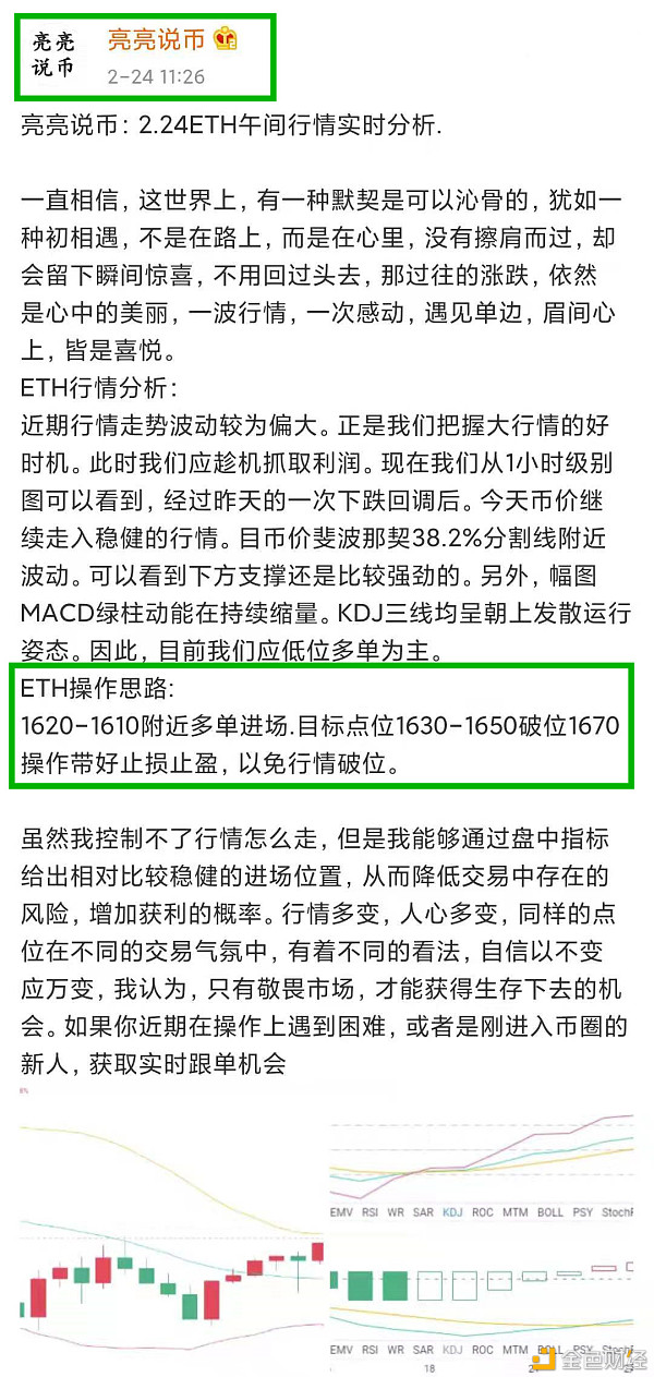 亮亮说币：2.24ETH下午止盈通知.精准抓住34个点