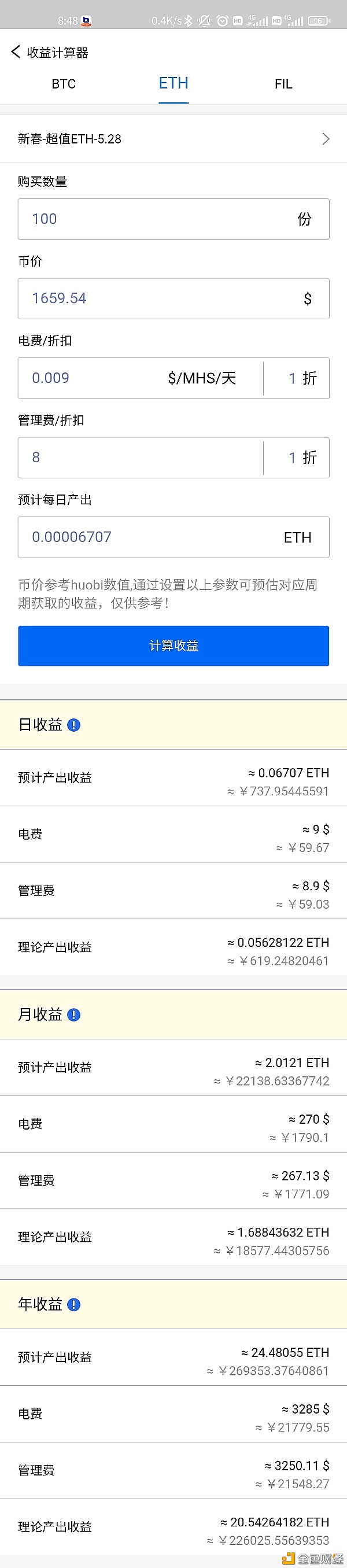 2.25比特币以太坊行情精准预判,以太坊和比特币挖/矿利润空间这么大的吗？