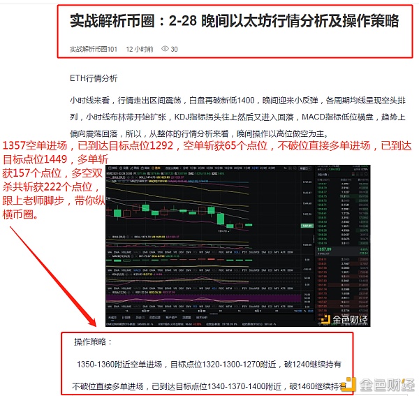 实战剖析币圈：3-1以太坊完美构造多空获利双杀斩获222个点位就问一句另有谁