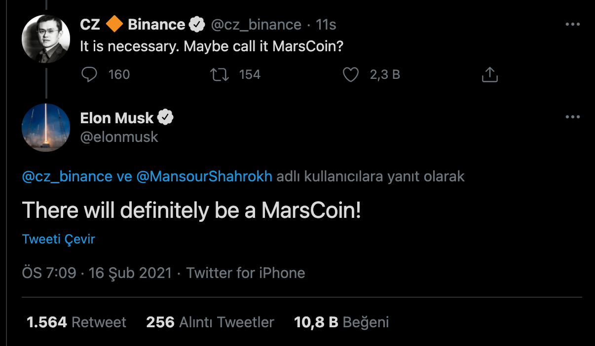 Elon Musk的新MarsCoin披露