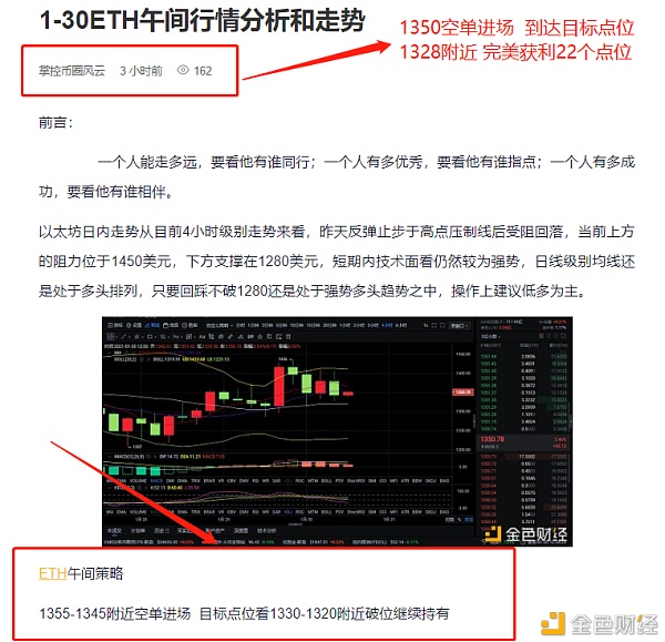 1-30午间空单战略完美斩获22个点位实力等你来验证