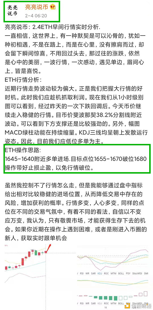 亮亮说币：2.4ETH早间止盈通知.恭喜跟上的币友止盈38个点