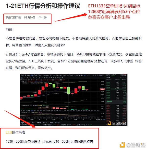 1-21ETH空单构造止盈53个点位这波你跟上了吗实力等你来验证