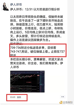 伊人评币12/31以太坊抓住新高利润18个点