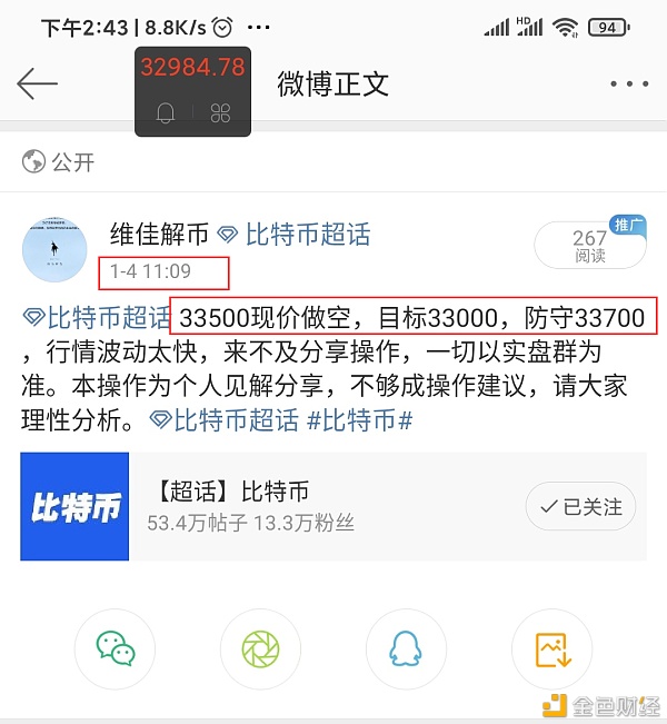 维佳解币：比特币1.4号第五次哄骗提倡阐发