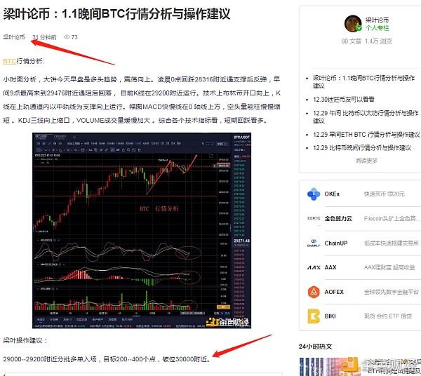 1.1晚间给出比特币战略完美到达第一止盈位