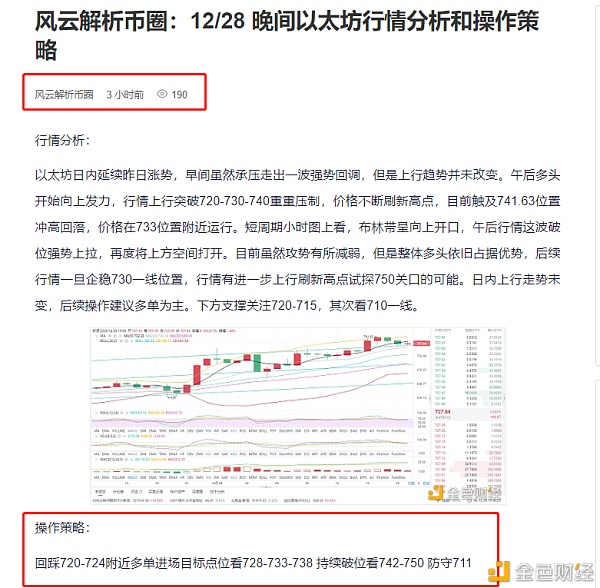 风云剖析币圈：12/28晚间以太坊多单构造担任命中利润是检修实力的唯一标准