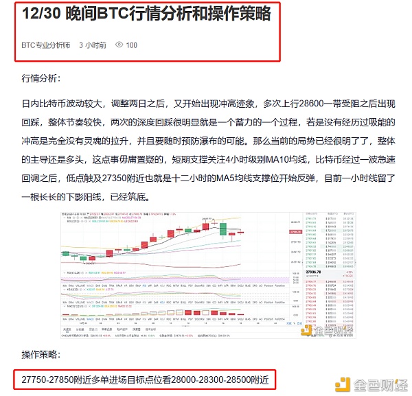 12/30晚间BTC多空构造精准命中斩获400个点位实力打造精典成功绝非偶然