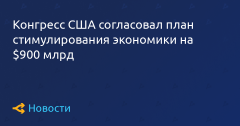 美国国会核准9000亿美元刺激打算