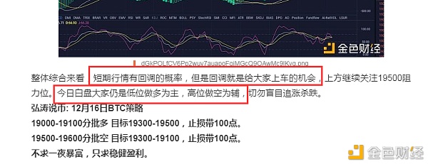 弘涛说币：12.16BTC震荡追多依旧获利100点