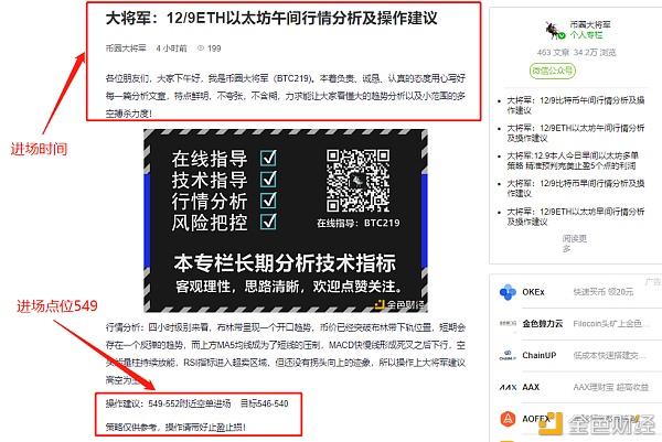 大将军:12.9本人本日午间以太坊空单战略精准预判完美止盈19个点的利润