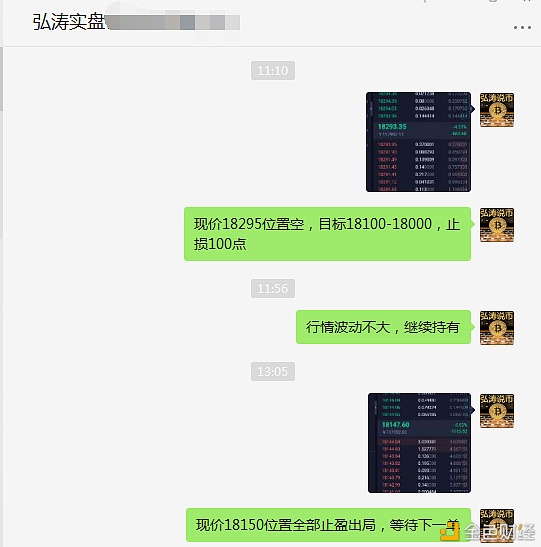 弘涛说币：12.9BTC早盘追空获利150点