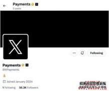 推特加快金融付出：推出XPayments官方帐号，狗狗